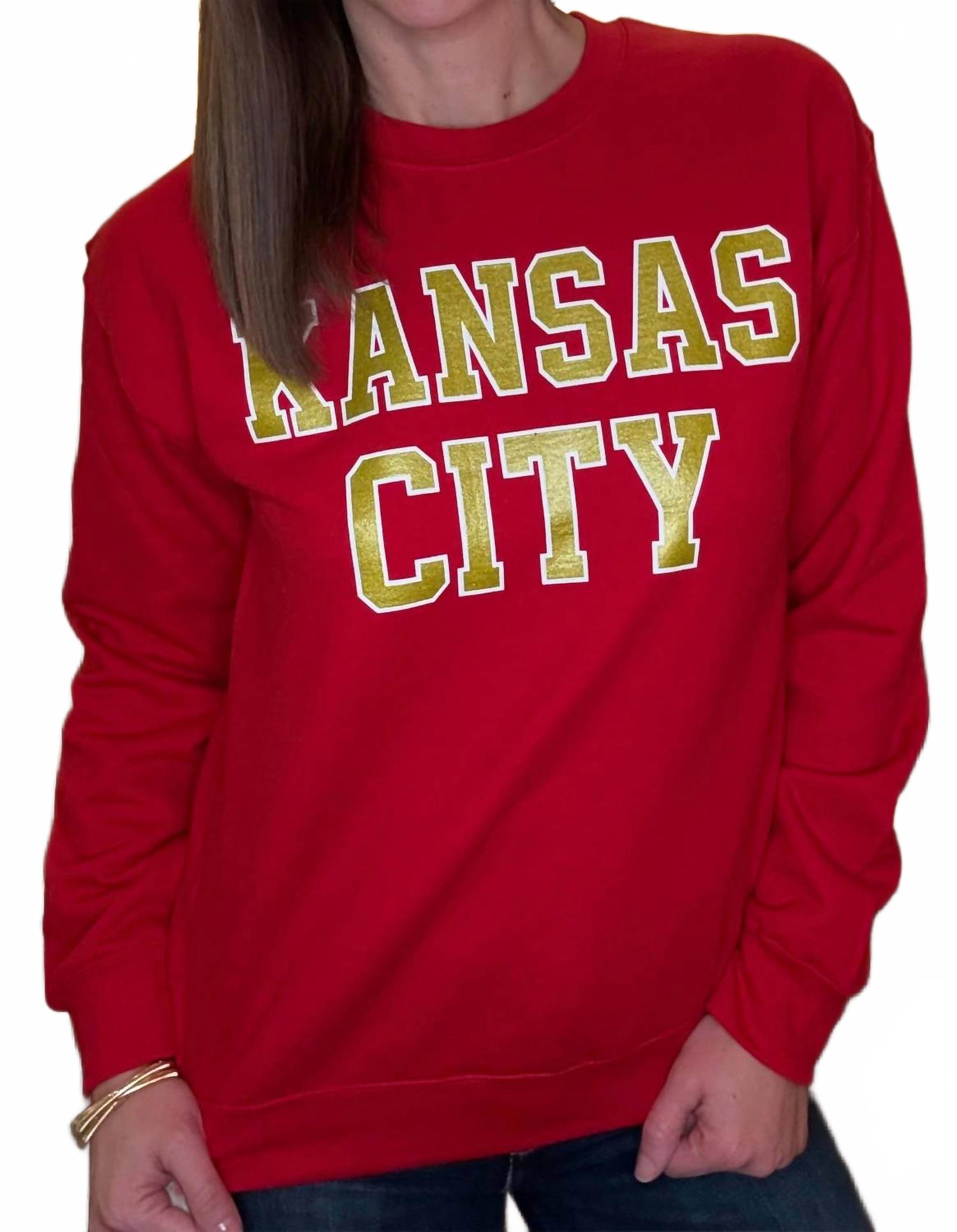 

Elby Designs Apparel Красная блестящая толстовка Kansas City