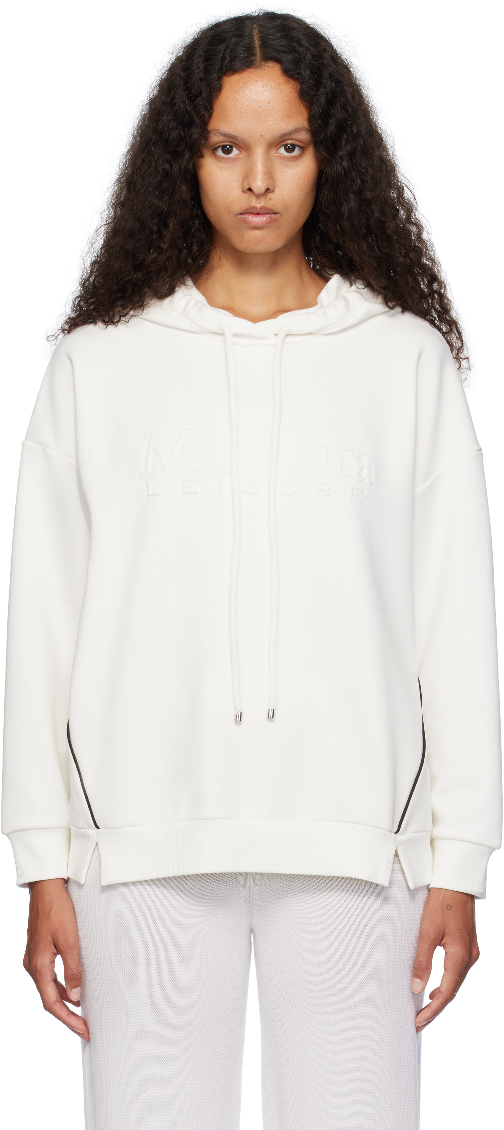 

Толстовка с капюшоном Flipper Max Mara Leisure, белый