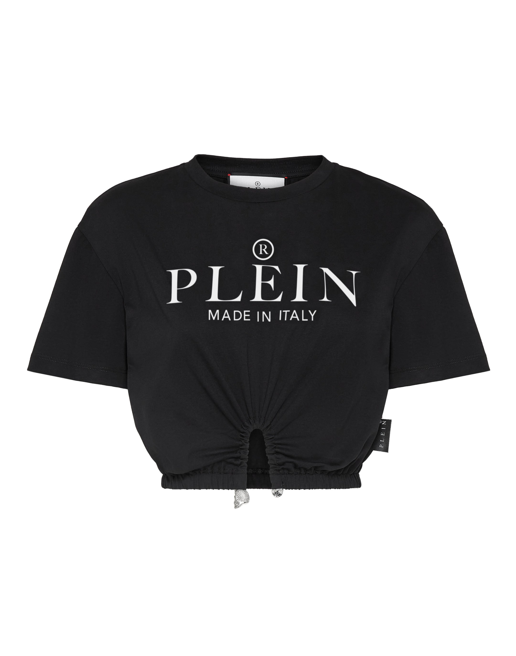 

Укороченная футболка Iconic Plein PHILIPP PLEIN, черный