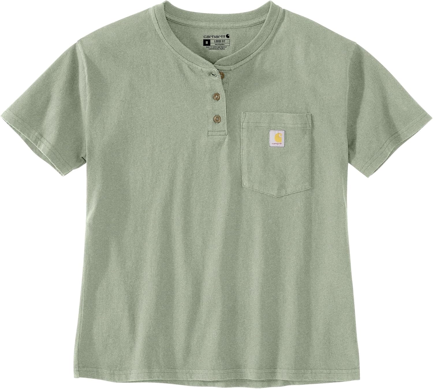 

Carhartt Women's 106813 Женская футболка-поло с коротким рукавом свободного кроя из плотного хлопка, Sage Heather, Зеленый, Carhartt Women's 106813 Женская футболка-поло с коротким рукавом свободного кроя из плотного хлопка, Sage Heather