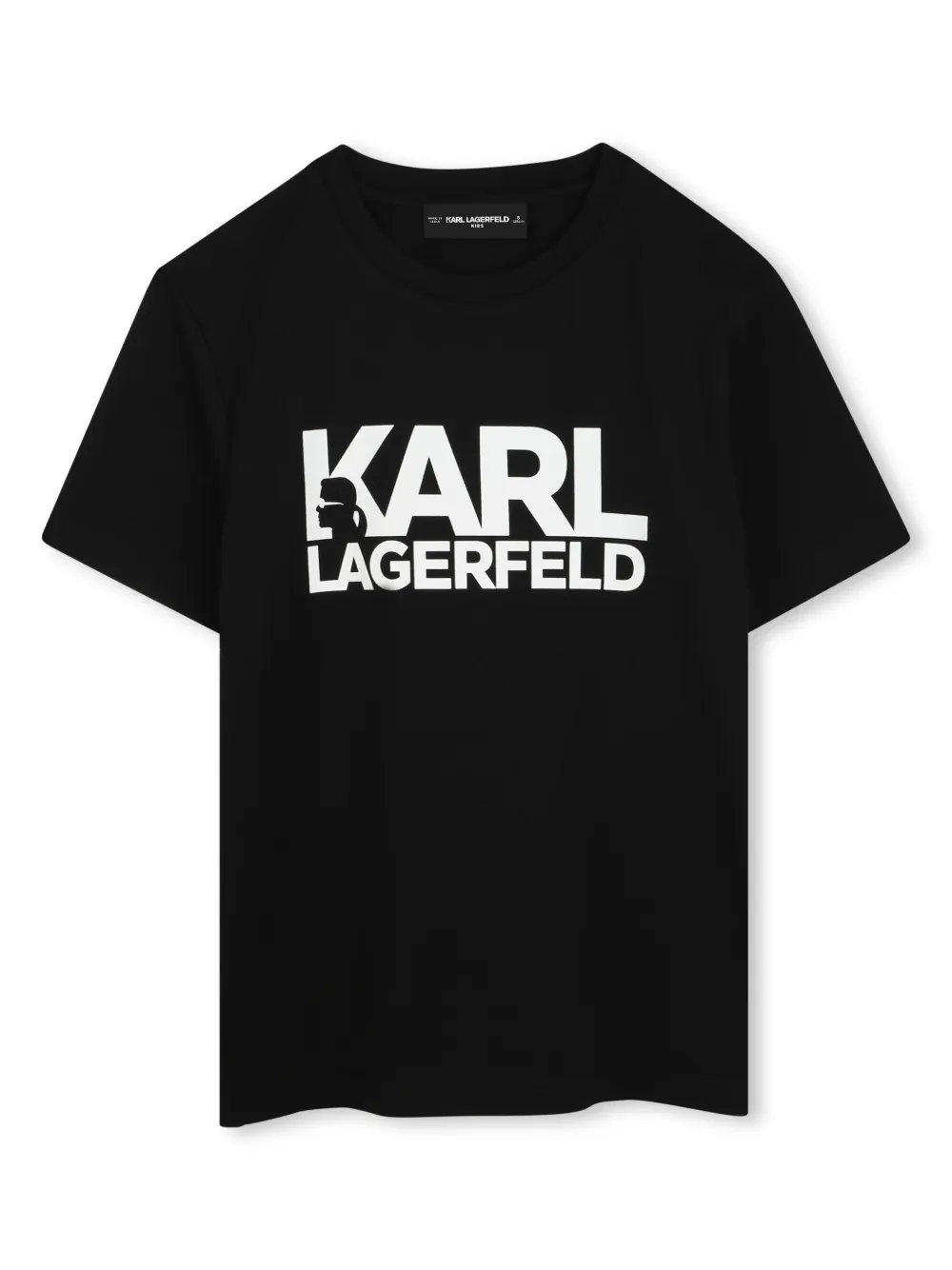 

Футболка с логотипом KARL LAGERFELD KIDS, черный