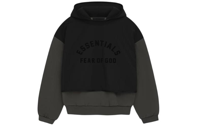 Толстовка с капюшоном из флиса Fear Of God Essentials, ink черный/jet черный/ink/jet blk — фото 3