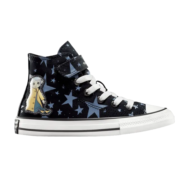 

Кроссовки Converse Coraline x Chuck Taylor All Star EasyOn High PS Coralines Sweater, черный