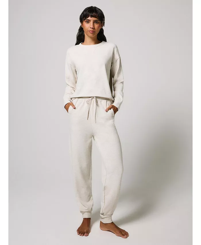 

Женский комплект из джоггеров и толстовки Luxe Lounge LOVALL, белый