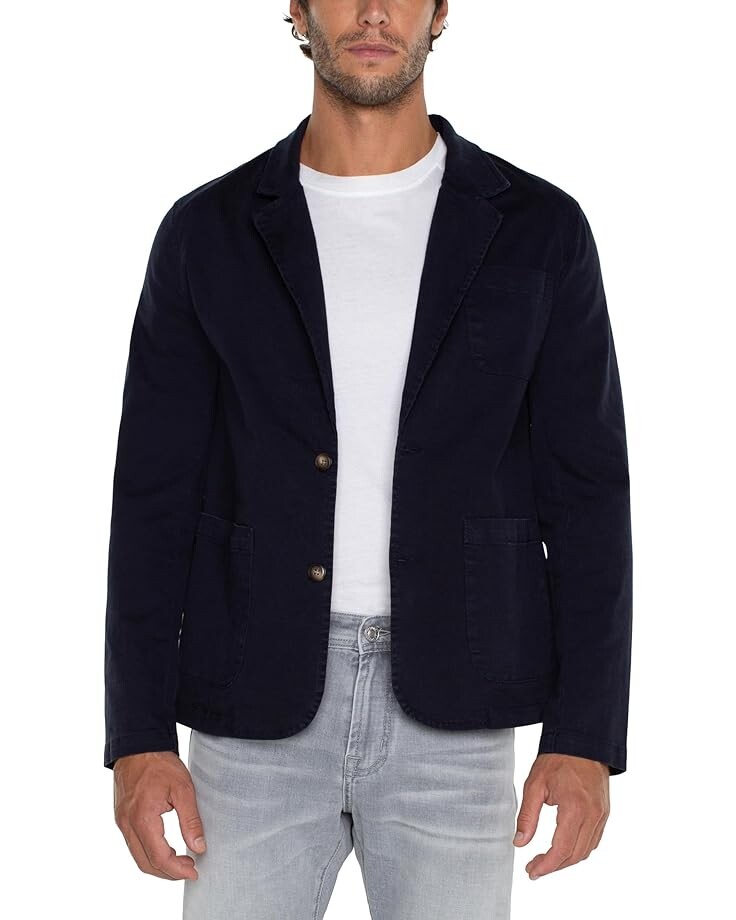 

Блейзер Liverpool Los Angeles Twill Chino Patch Pocket, цвет Ink