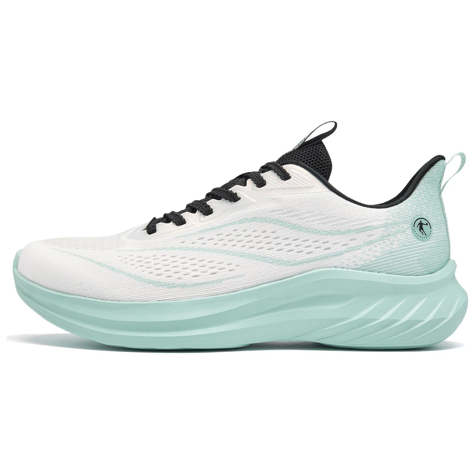 

QIAODAN Кроссовки мужские низкие Jordan White, Shadow Cyan