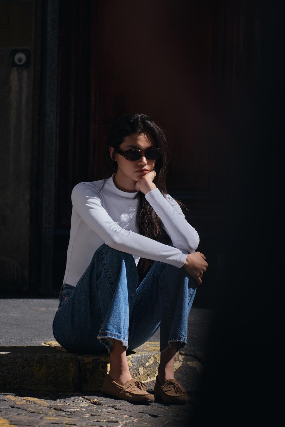 

Лоферы из разделенной замши ZARA, песочно-коричневый