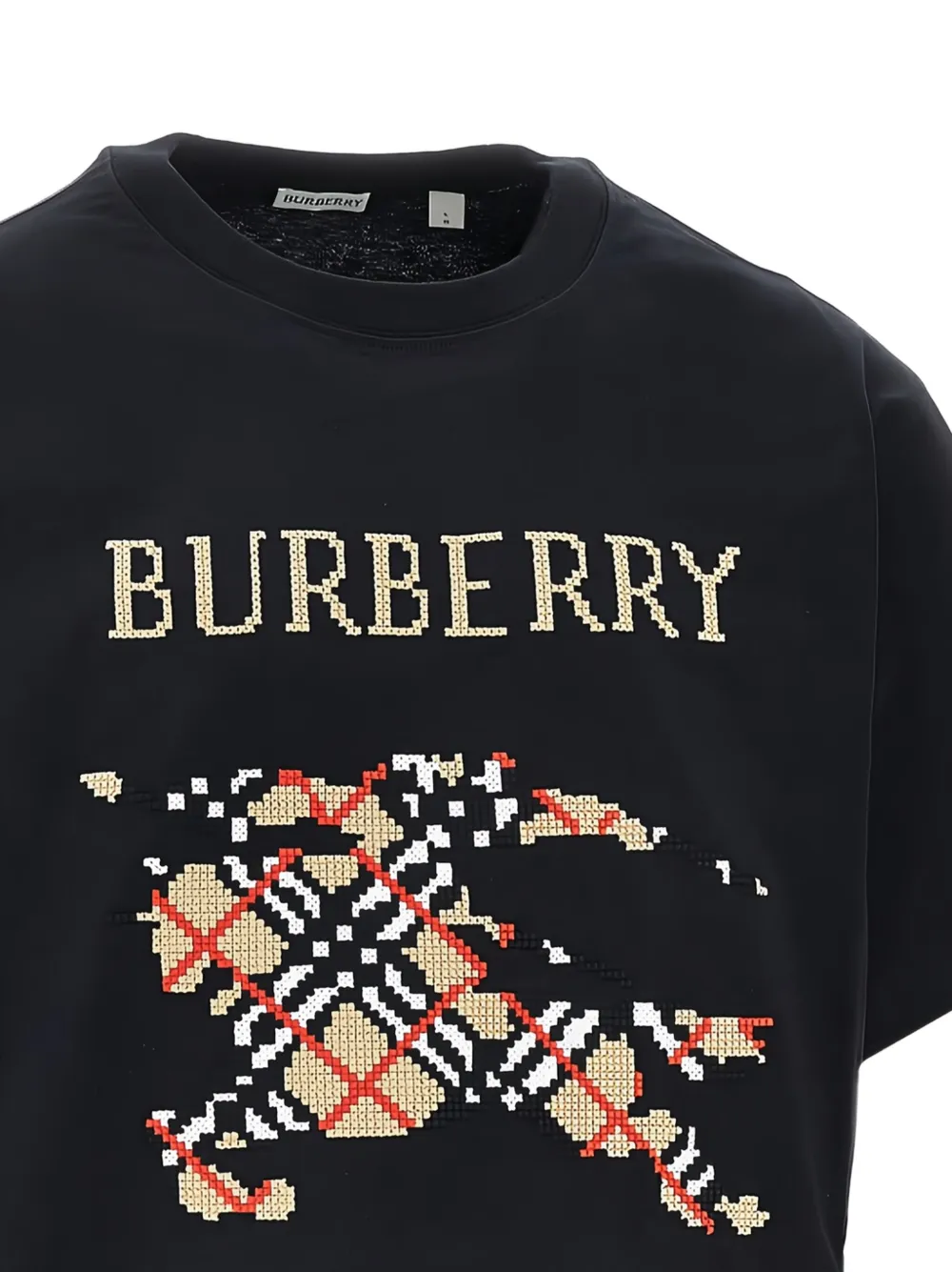 Футболка EKD BURBERRY, хлопок 100%, черный — фото 2