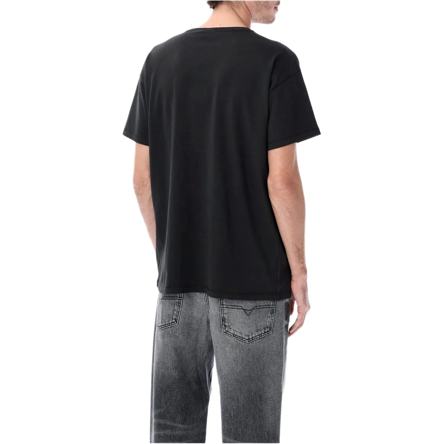Футболка T-Norm-Lod Oval D Logo DIESEL, Black — фото 3