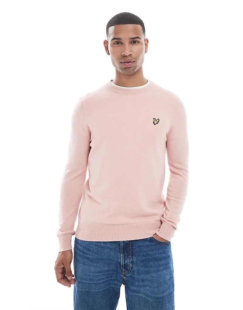 

Джемпер Lyle & Scott Mid из хлопковой мериносовой пряжи с круглым вырезом в цвете x872