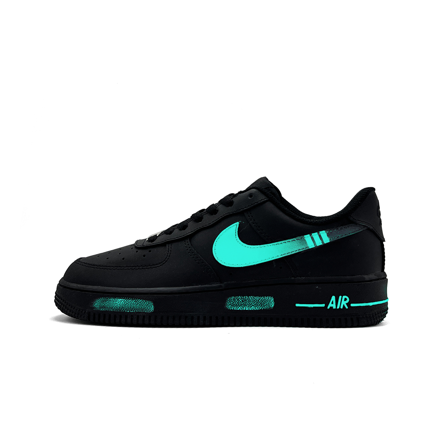 

Air Force 1 Green Quiet устойчивые к истиранию низкие скейтборд кроссовки Unisex Nike, черный