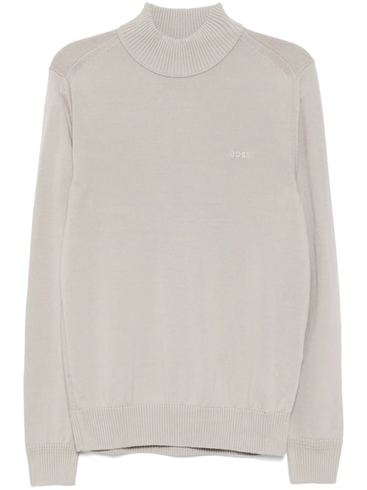 

BOSS джемпер с вышитым логотипом, серый