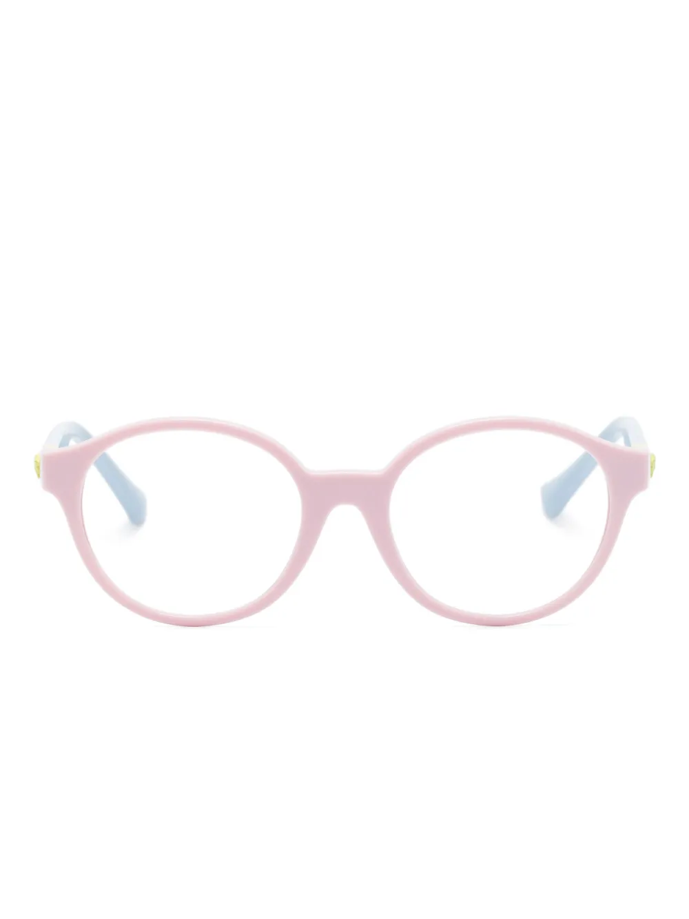 

Очки в круглой оправе с логотипом Medusa Versace Kids, розовый