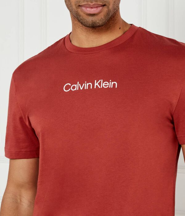 Футболка мужская Calvin Klein хлопковая базовая, красный — фото 4