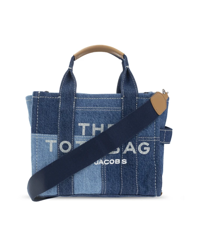 

Мини-Сумка-Тоут из джинсовой ткани через плечо Marc Jacobs, синий