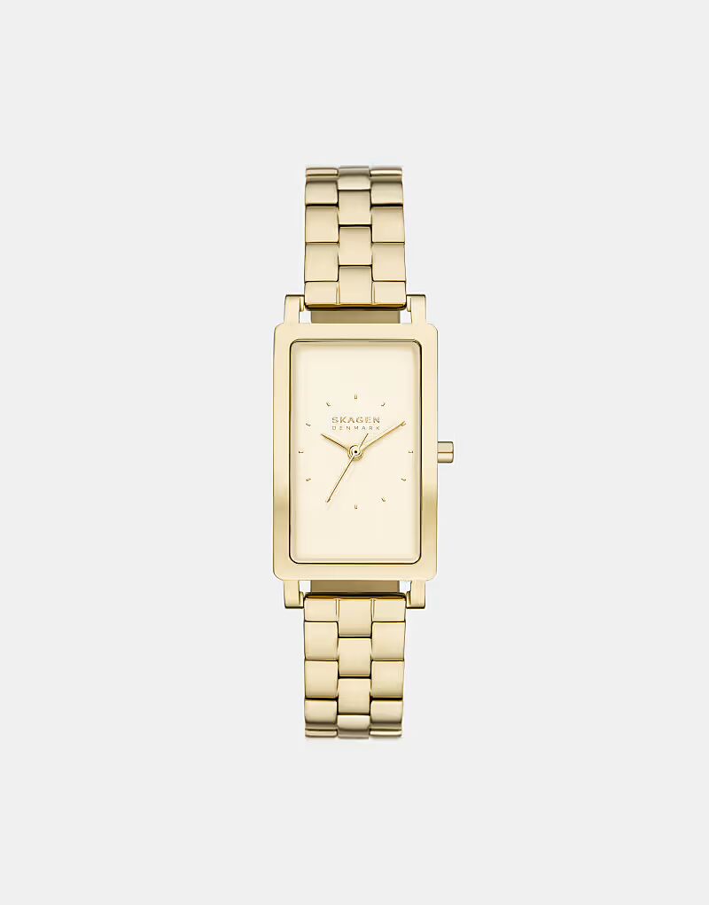 

Женские часы Skagen Hagen Lille с тремя стрелками, из нержавеющей стали, золотого цвета — ЗОЛОТО