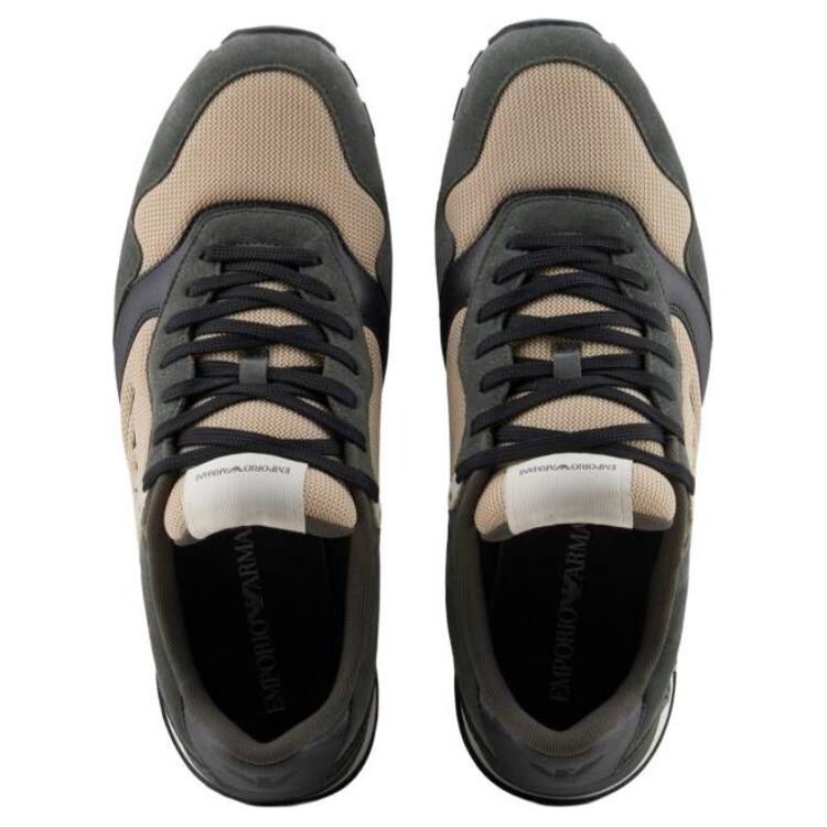 Кроссовки EMPORIO ARMANI Lifestyle Shoes Men Low-top Dark Green, темно-зеленый — фото 4