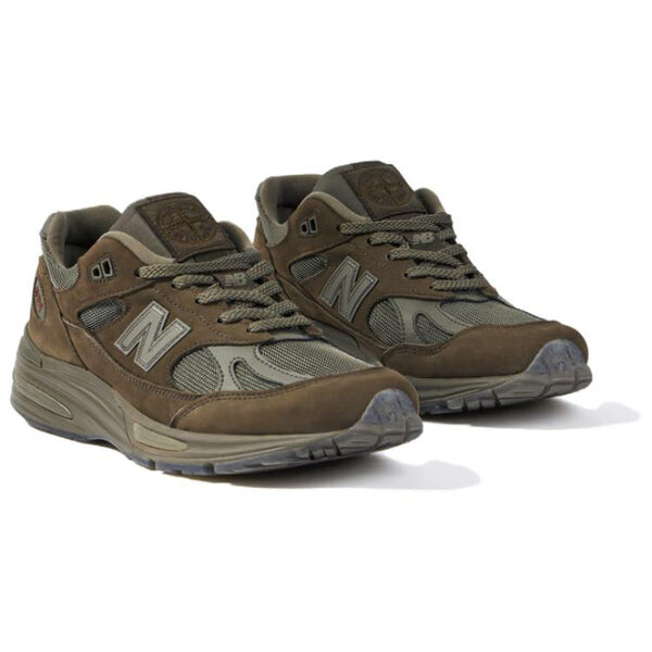 Кроссовки x stone island 991 v2 'military green' New Balance, зеленый — фото 3