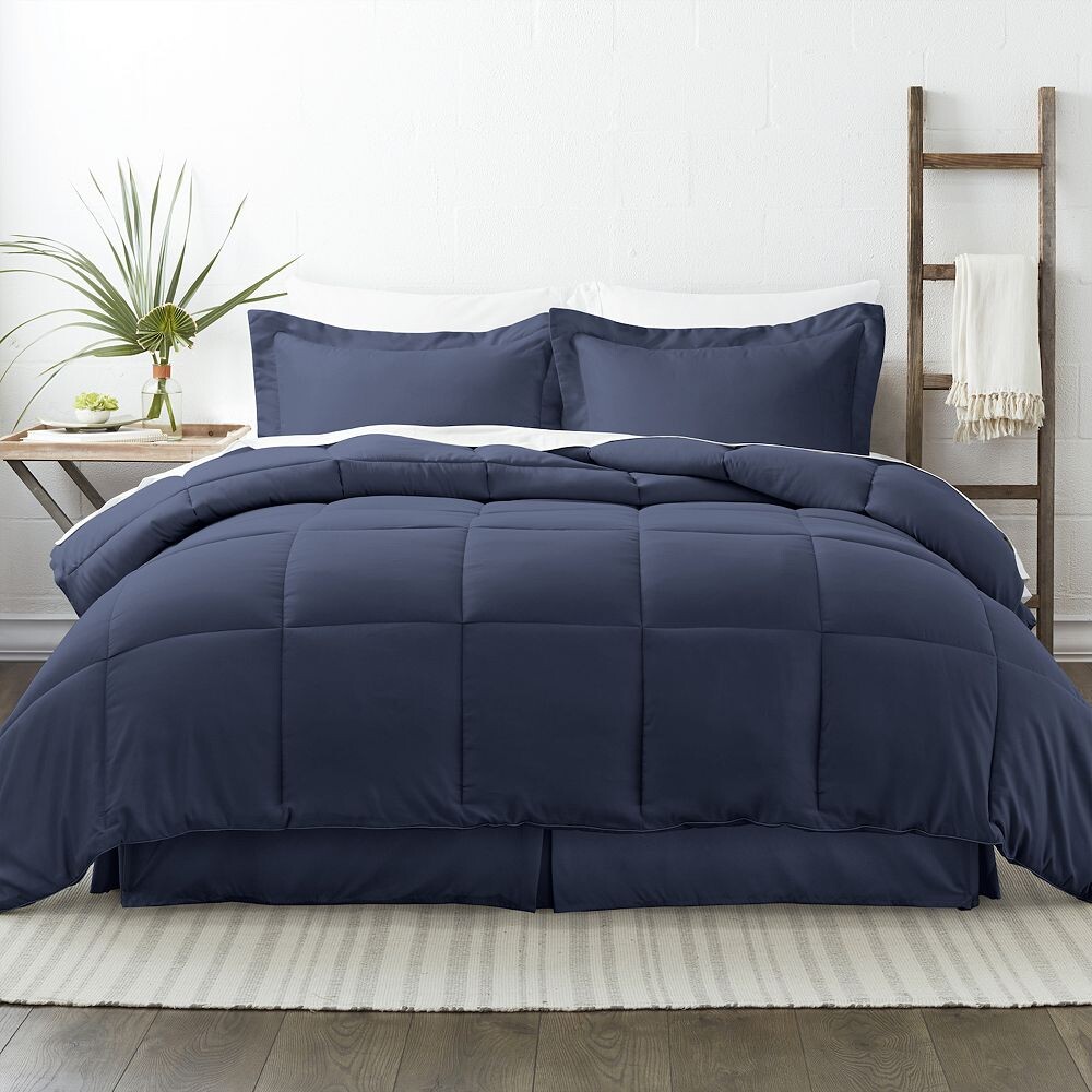 

Комплект постельного белья Home Collection Premium из 8 предметов, темно-синий