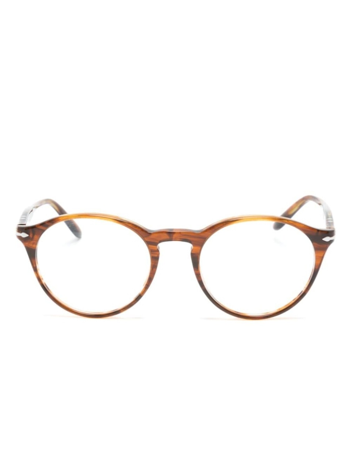 

Persol очки PO3092V в круглой оправе, коричневый