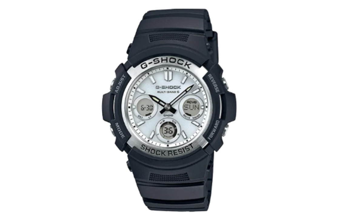 

CASIO Часы Men Liquid Crystal/Analog Dual Display Series White Watch AWG-M100S-7AJF
