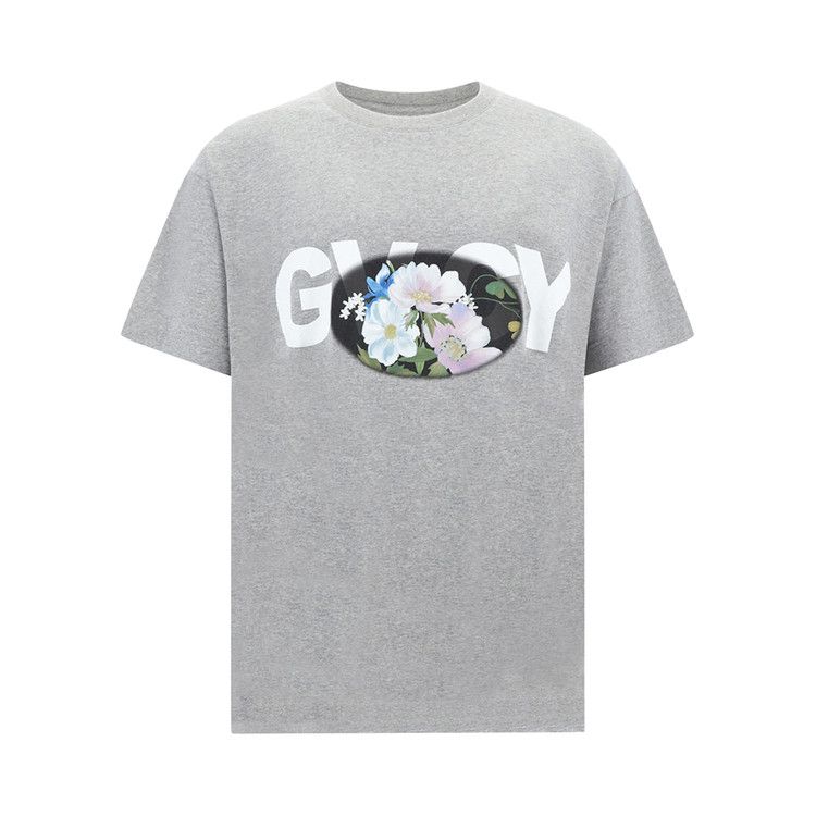 

Футболка Givenchy Boxy Short-Sleeve, Light Grey Melange