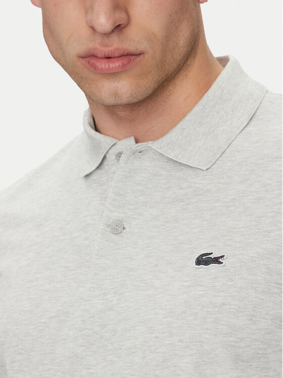 Рубашка поло стандартный крой DH5522 Lacoste, серый — фото 4