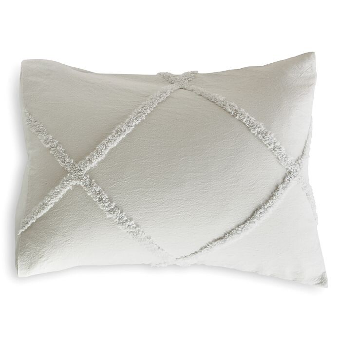 

Подушка Chenille Lattice Standard Sham Peri Home, серый