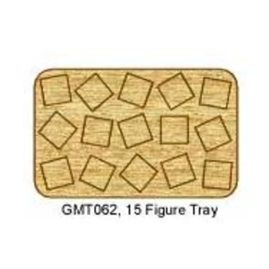 

Поднос для схваток — 15 фигурок, квадратные основания 20 мм., Miniature Movement Trays - Skirmish (Litko Aerosystems)