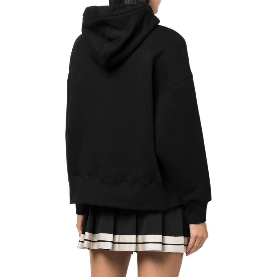 Свитер (WMNS) Palm Angels Gold Sequins Bear Hoodie 'Black Gold', черный — фото 2