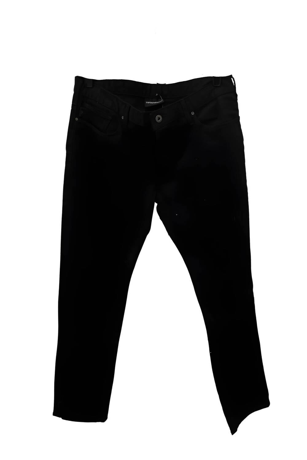 

Черные прямые брюки Emporio Armani, черный
