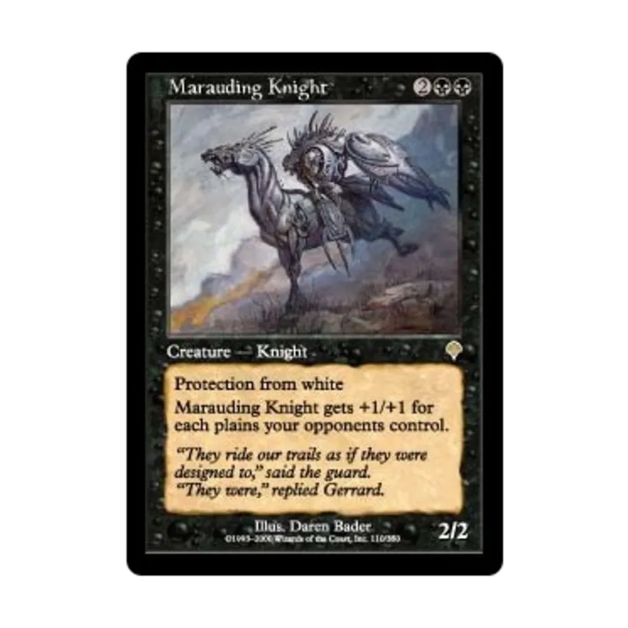 

CCG Мародерствующий рыцарь (клавиша R), MTG - Invasion