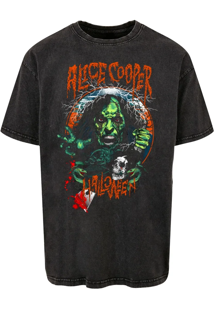 

Футболка Merchcode "Мужская футболка Merchcode Alice Cooper - футболка оверсайз с гильотинной стиркой", черный