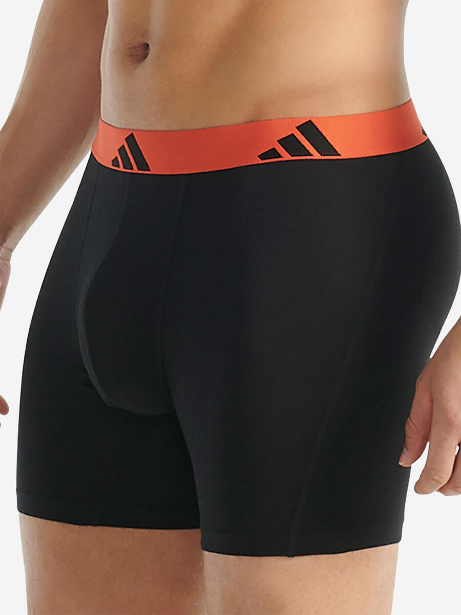 ADIDAS Классические мужские боксёрские шорты-боксёры - Active Flex Cotton, чёрные — фото 3