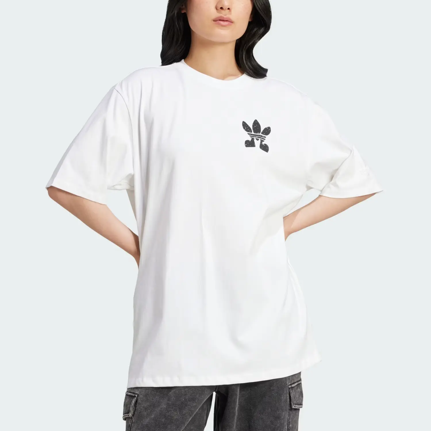 Adidas Originals Футболка SS25 женская белая — фото 3
