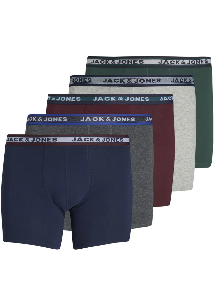

Боксерские шорты Jack & Jones PlusSize "JACOLIVER TRUNKS 5 PACK NOOS PLS" (упаковка, 5 шт.), серый