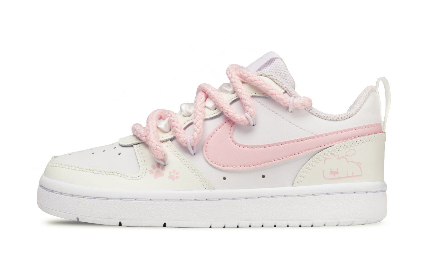 

Nike Кроссовки для скейтбординга Court Borough с устойчивостью к истиранию, противоскользящие, с амортизацией, низкие, для подростков, Pink