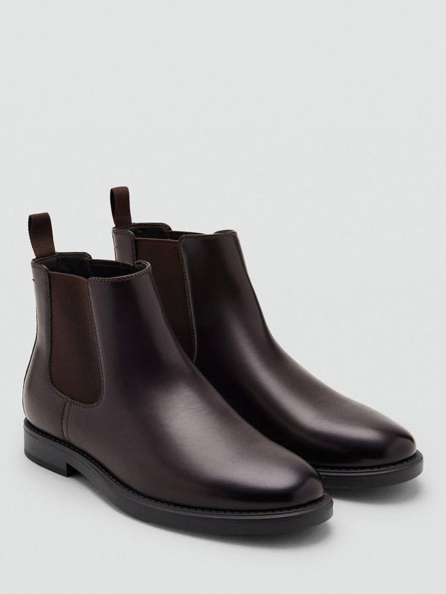 Ботильоны London из искусственной кожи в стиле челси Mango, Brown — фото 2