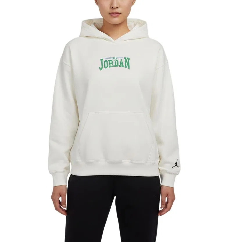 Свитшот женский White с капюшоном Jordan