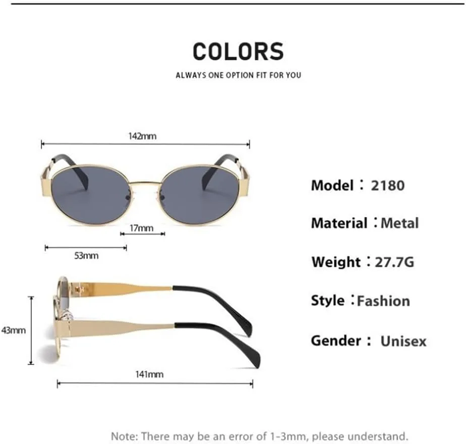

Солнцезащитные очки UV400 - овальные, в стиле металлик, с градиентной расцветкой, для женщин и мужчин, для бега и занятий спортом на открытом воздухе UYPTK, Gd-gy