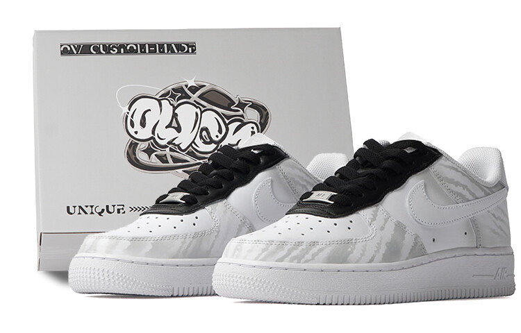 

Мужские кроссовки для скейтбординга Nike Air Force 1 Low, черное и белое, Черный, Мужские кроссовки для скейтбординга Nike Air Force 1 Low, черное и белое