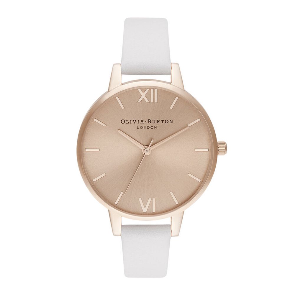 

Часы из белой синтетической кожи Olivia Burton