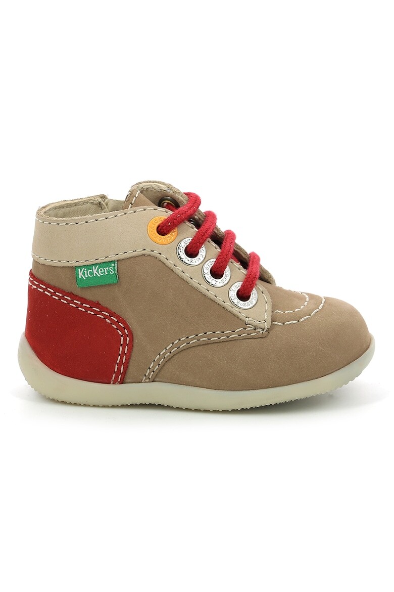 

Сапоги из кожи и замши Kickers Kids, хаки