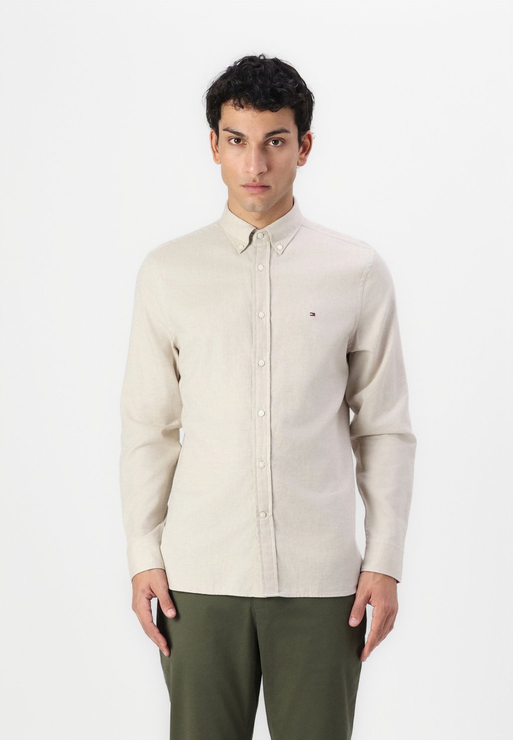 

Рубашка BRUSHED SOLID SHIRT Tommy Hilfiger, бежевый
