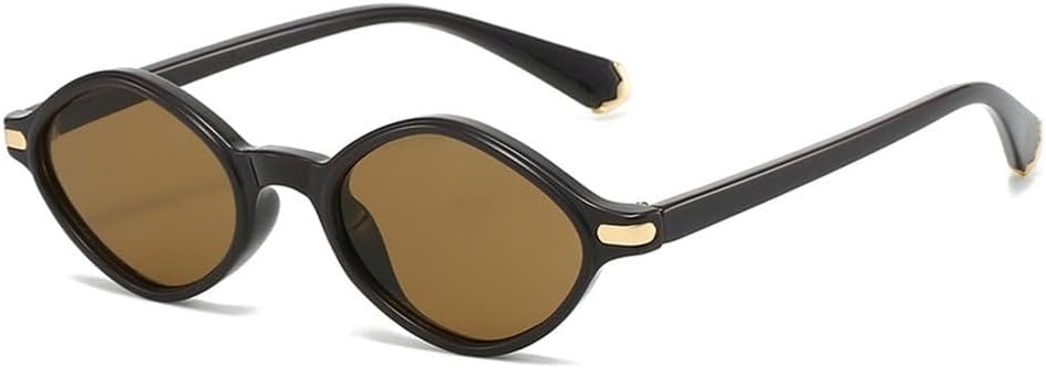 

Ретро-солнцезащитные очки «кошачий глаз» с многоугольными линзами, модные женские очки с защитой от УФ-излучения UV400, мужские солнцезащитные очки с заклепками SKFGNX, Dark Coffee Tea