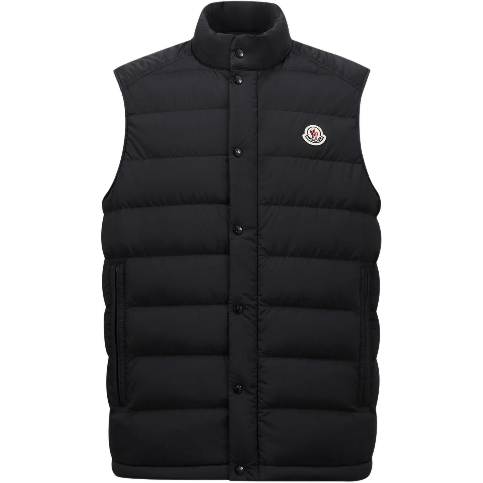 

Moncler Стеганый жилет с логотипом, Marine Blue