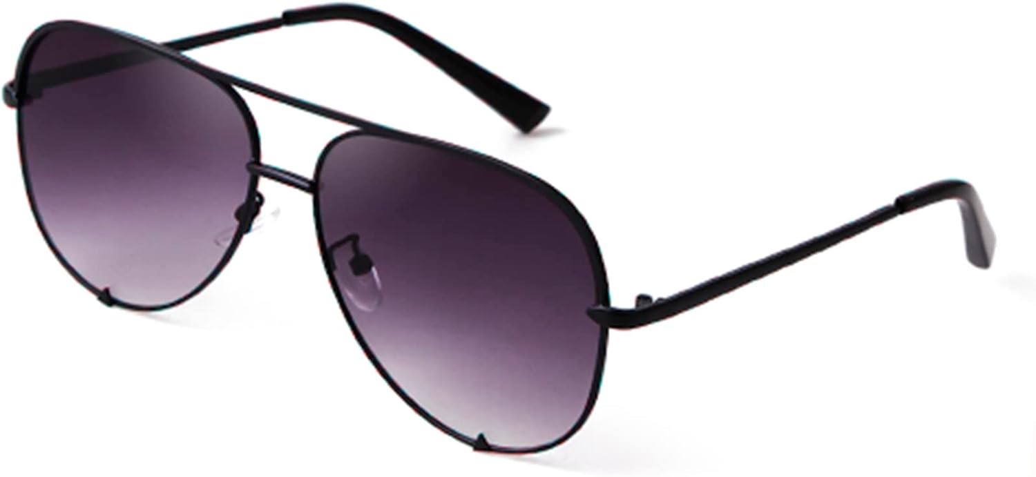 

Солнцезащитные очки-авиаторы ADE WU в стиле ретро, ​​большие, для женщин, классический дизайн, черный с золотым металлическим покрытием, винтажные, большие, в стиле «пилот», Black / Fade