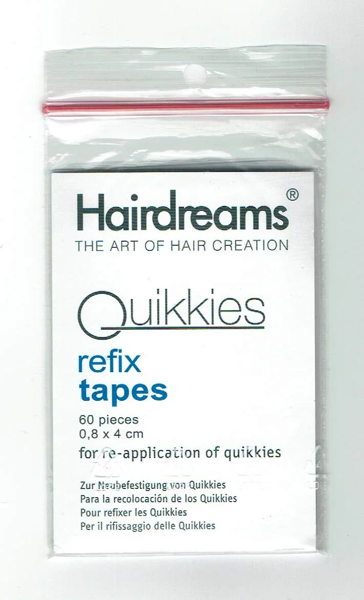 Ленты для наращивания волос «Quikkies Refix Tapes» от Hairdreams, 60 шт. Hairdreams