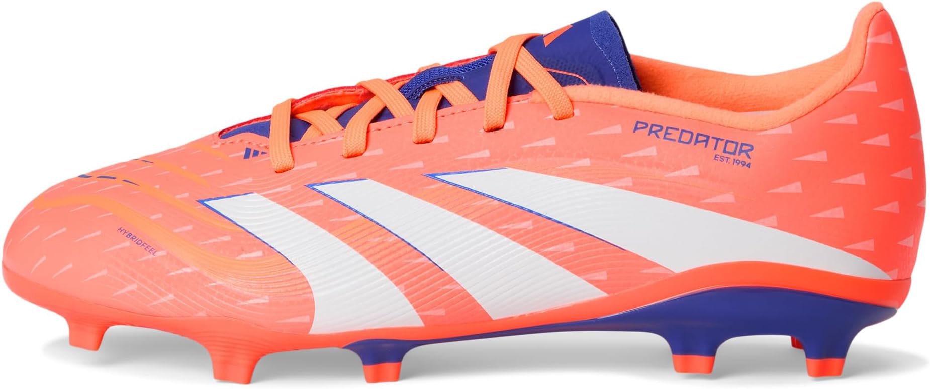 Кроссовки adidas Kids  League Predator Firm Ground/Multi Ground Cleats, Signal Coral/White/Beam Orange — фото 4