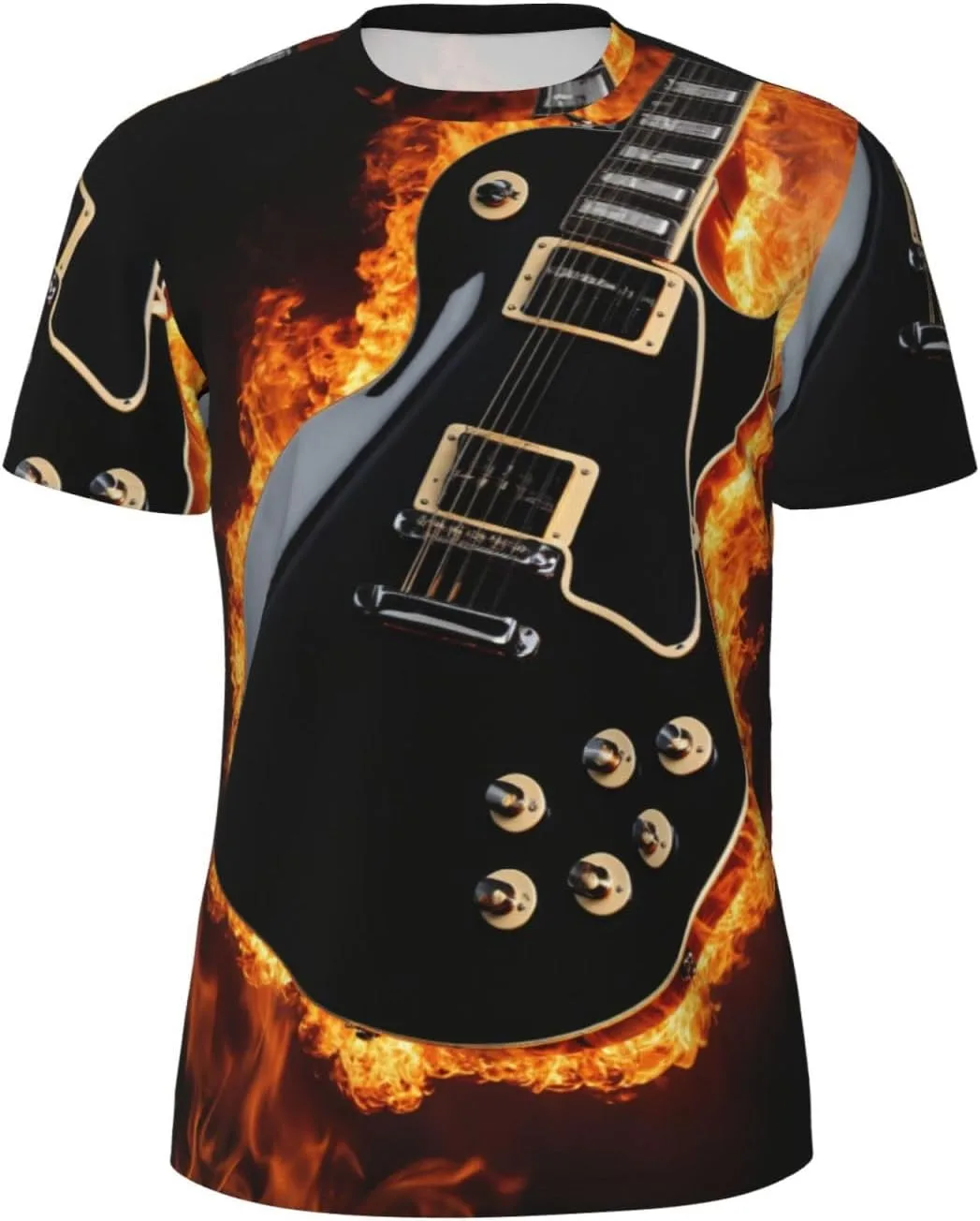 

Футболка с принтом Electric Guitar для спорта и повседневной носки LIXLZH